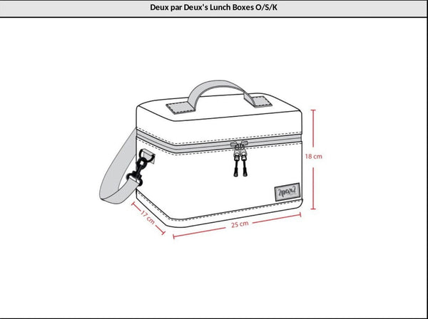 Lunch Box Lilac Retro Flower Print School Supplies Deux par Deux 