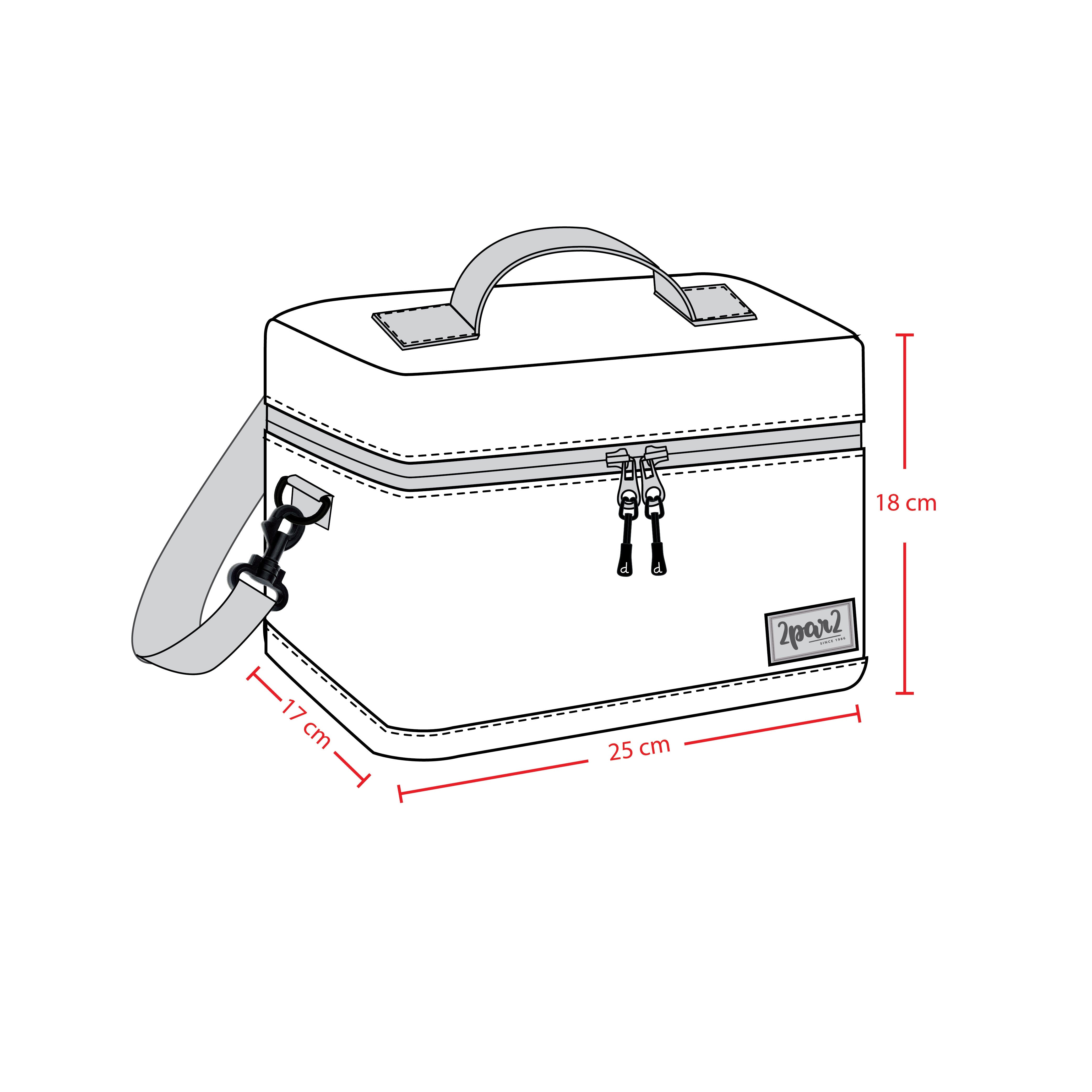 Lunch Box Blue Gradient Dinosaur Print - H20ZBL_027